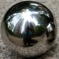 Шар из нержавеющей стали (198286) поставка - сфера арт-объект ø 1000 мм. пустотелая  в Тотьме