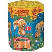 Салют Новогодняя белочка РС7079 купить от производителя Русская Пиротехника — Тотьма