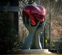 Скульптура сердце нержавеющая сталь (518280) сертификат арт-объект  в Тотьме