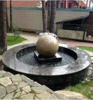 Сфера гранит фонтан 3D шар (518901) ∅ 750 мм. Тотьма