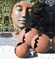 Кортен 3 шара — парк декор (518952) ∅ 950 750 450 мм. Тотьма 