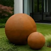 Кортен 2 шара - композиция (518935) ∅ 0,75 и 1,5 м. Тотьма
