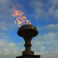 Газовая горелка апс (газ-контроль) (1629) сертификат - автомат вечный огонь ø 154 мм. ветроустойчивая  в Тотьме