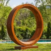 Кортеновская сталь скульптура кольцо (518267) монтаж арт-объект  в Тотьме